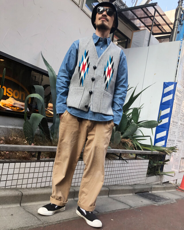 ORTEGA'S】(オルテガ) SQUARE FRONT CHIMAYO VEST / スクエア フロント