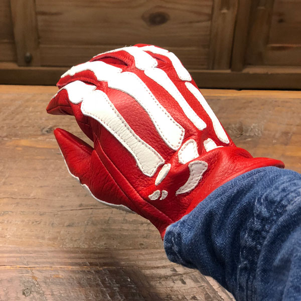 VANSON】(バンソン) ROPX SKELTON LEATHER GLOVE / ローパー