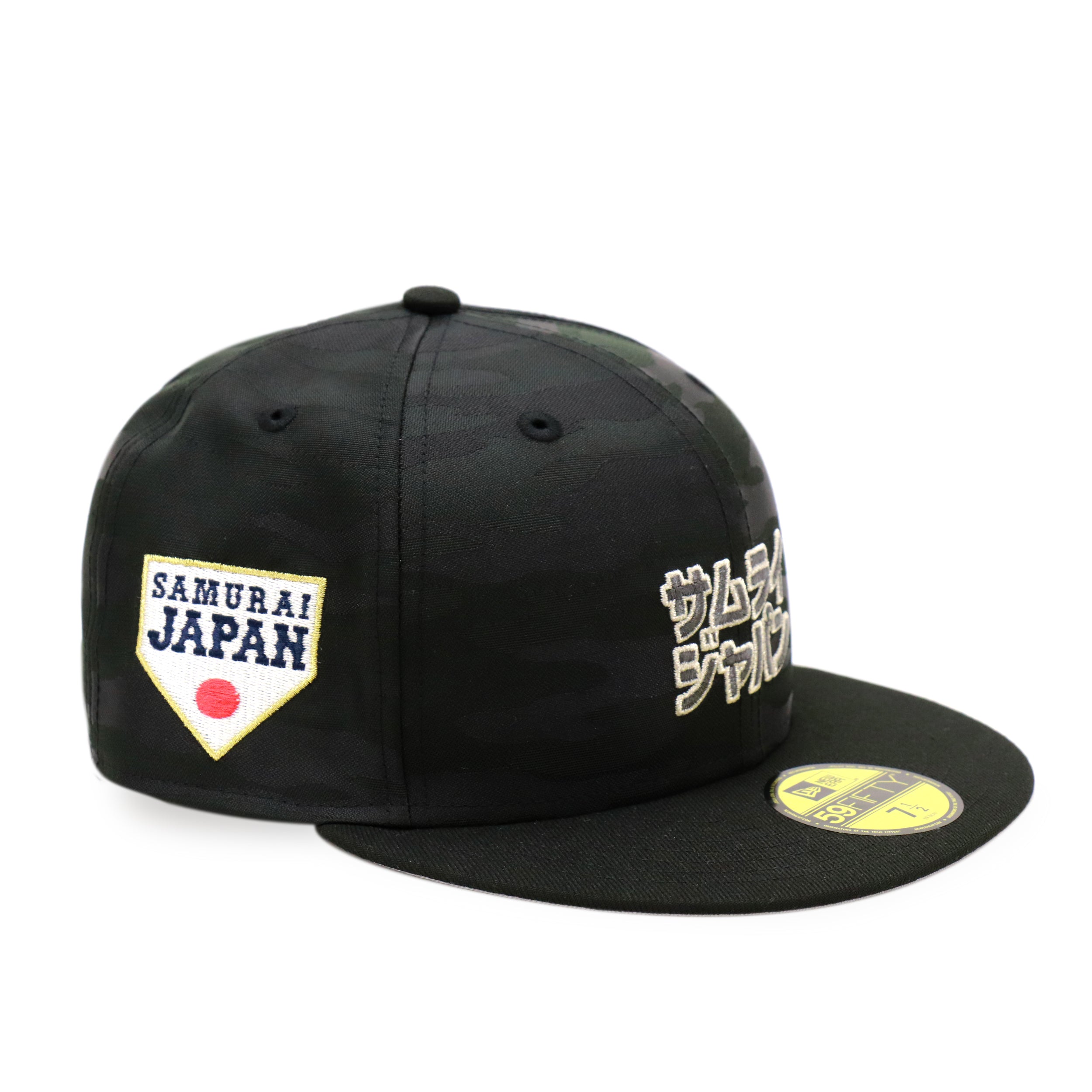 THE CAP 59FIFTY SAMURAI JAPAN カタカナ ブラックカモ