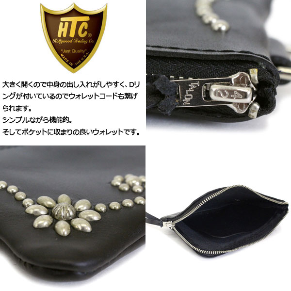 正規取扱店 HTC(Hollywood Trading Company) Corner Zipper Purse #25