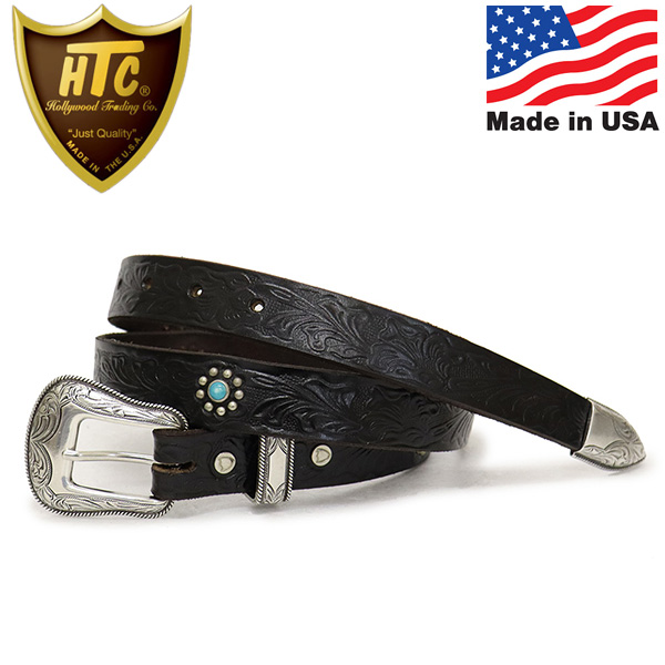 正規取扱店 HTC(Hollywood Trading Company) Belt #Emb17 Western Fl