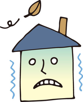 住宅（寒い）イラスト - No: 405081｜無料イラスト・フリー素材なら