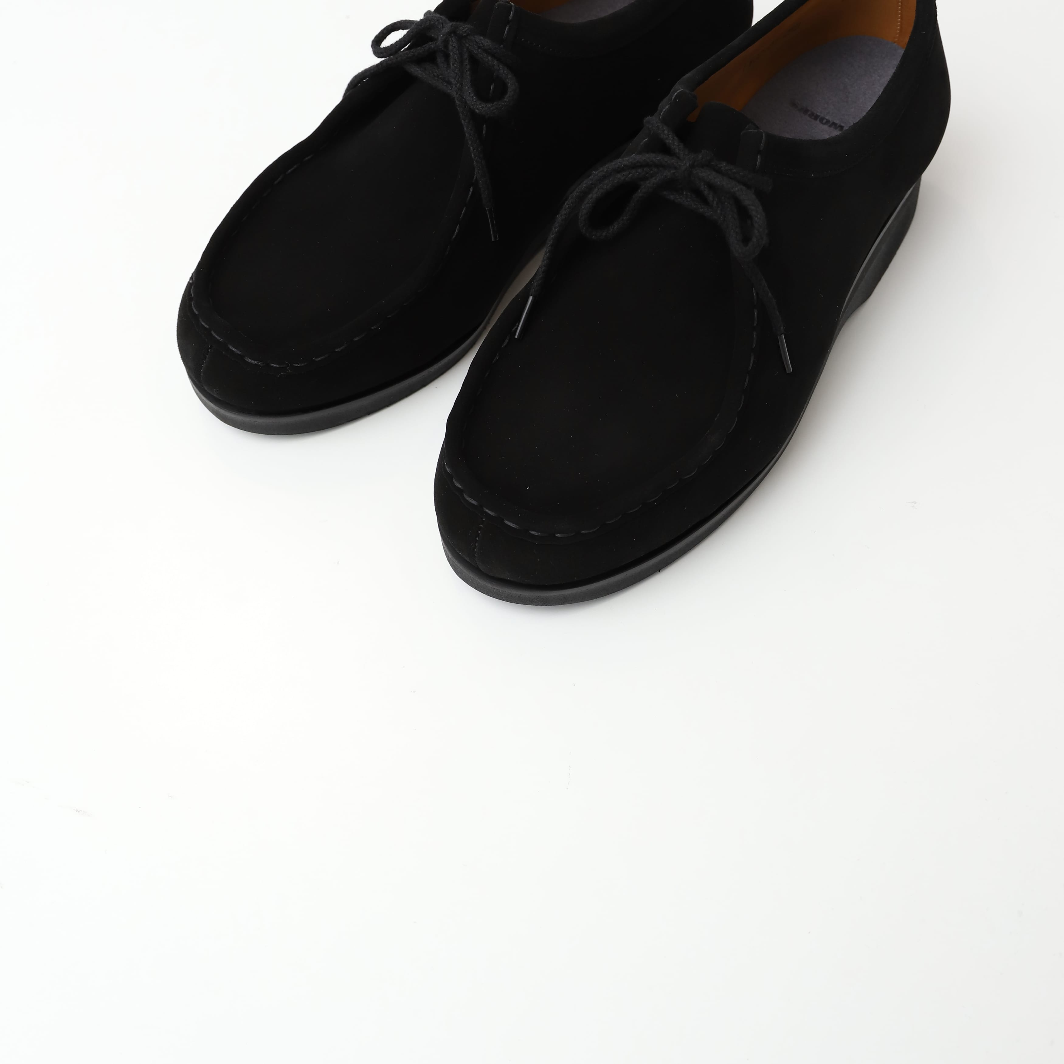 Tirolean shoes_Suede leather BLACK – TIME AFTER TIME