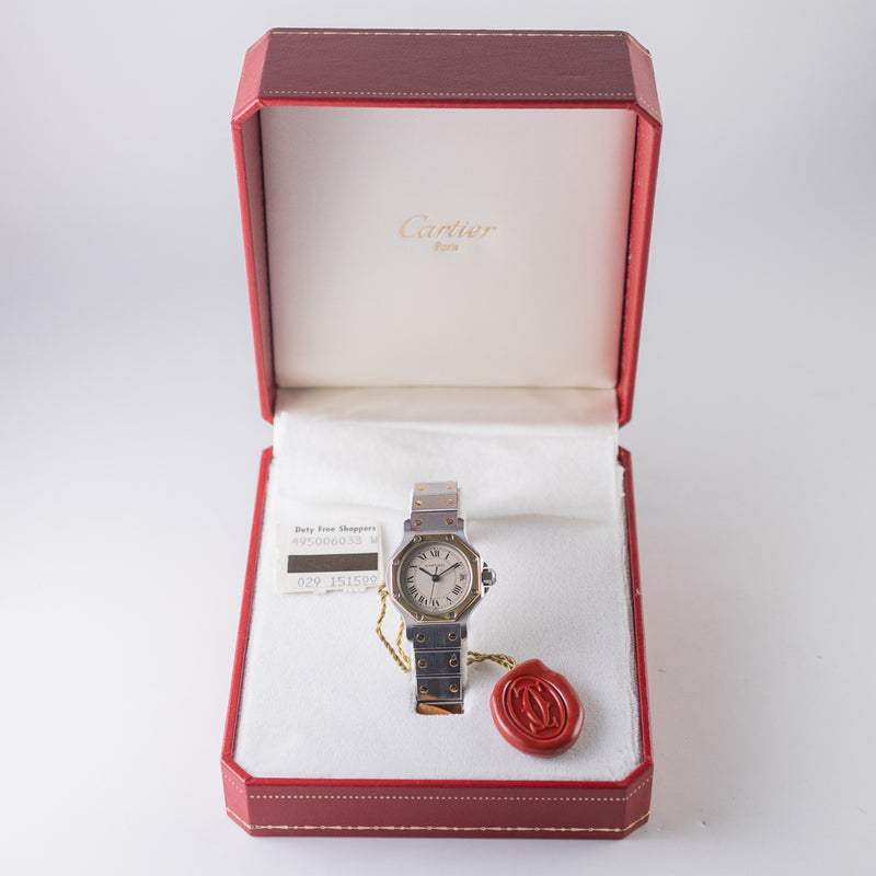 CARTIER SM SANTOS OCTAGON Ref.187903 with BOX – TIMEANAGRAM