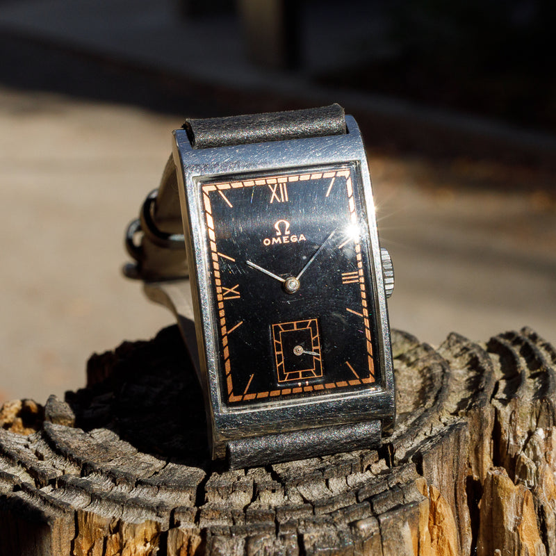OMEGA T17 Black Gilt dial – TIMEANAGRAM