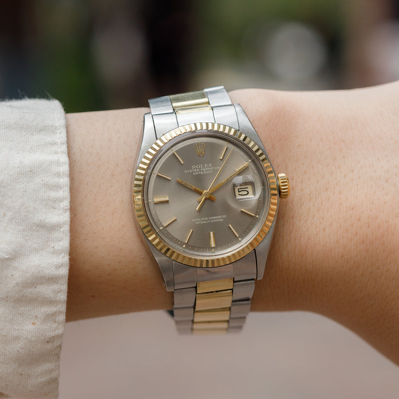 ROLEX DATEJUST REF.1601 Londn sky with 7836 Bracelet – TIMEANAGRAM