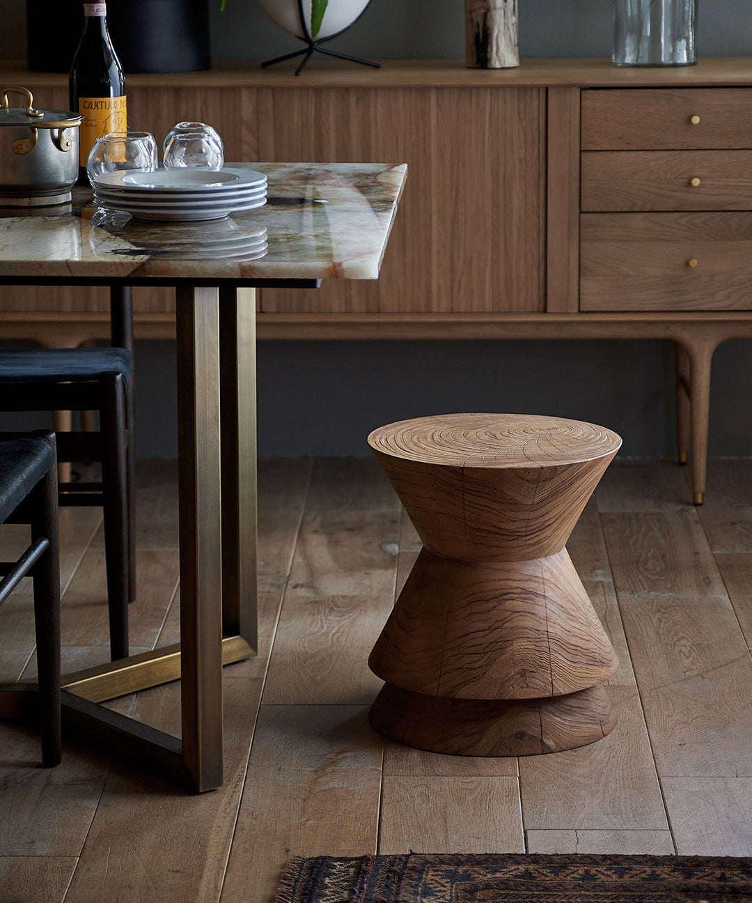 dareels（ダリールズ）DIAVOLO STOOL チーク無垢材 チーク古材