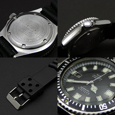 シチズン ダイバーズ 150m ベンツ針仕様 分解掃除済み アンティーク