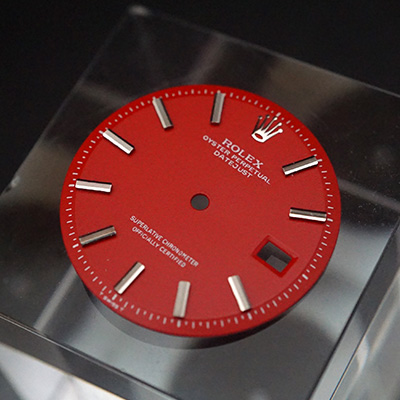 ロレックス オイスターパーペチュアル デイトジャスト 赤文字盤