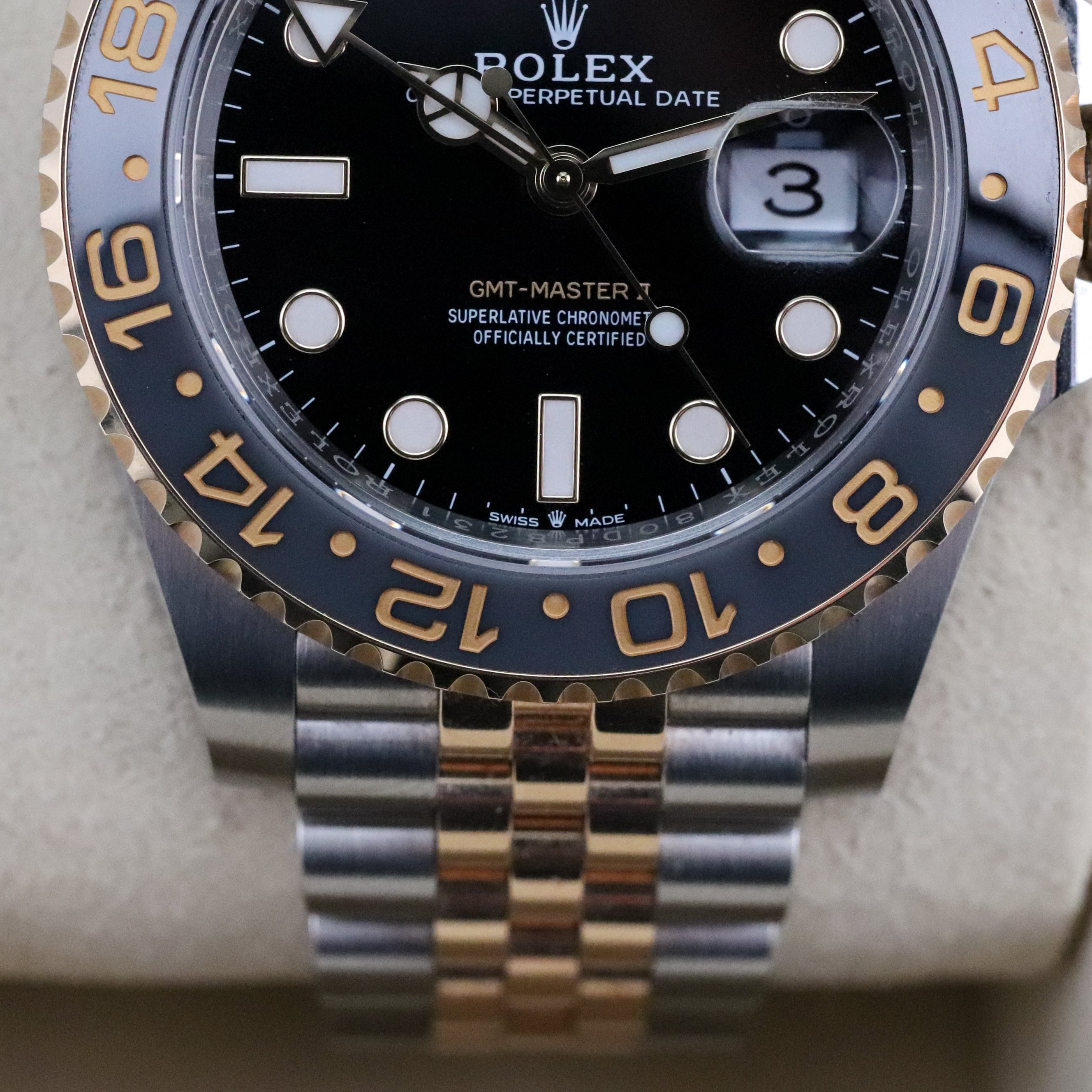 Rolex GMT-Master II Bumblebee Zombie Two Tone Ceramic Bezel Black