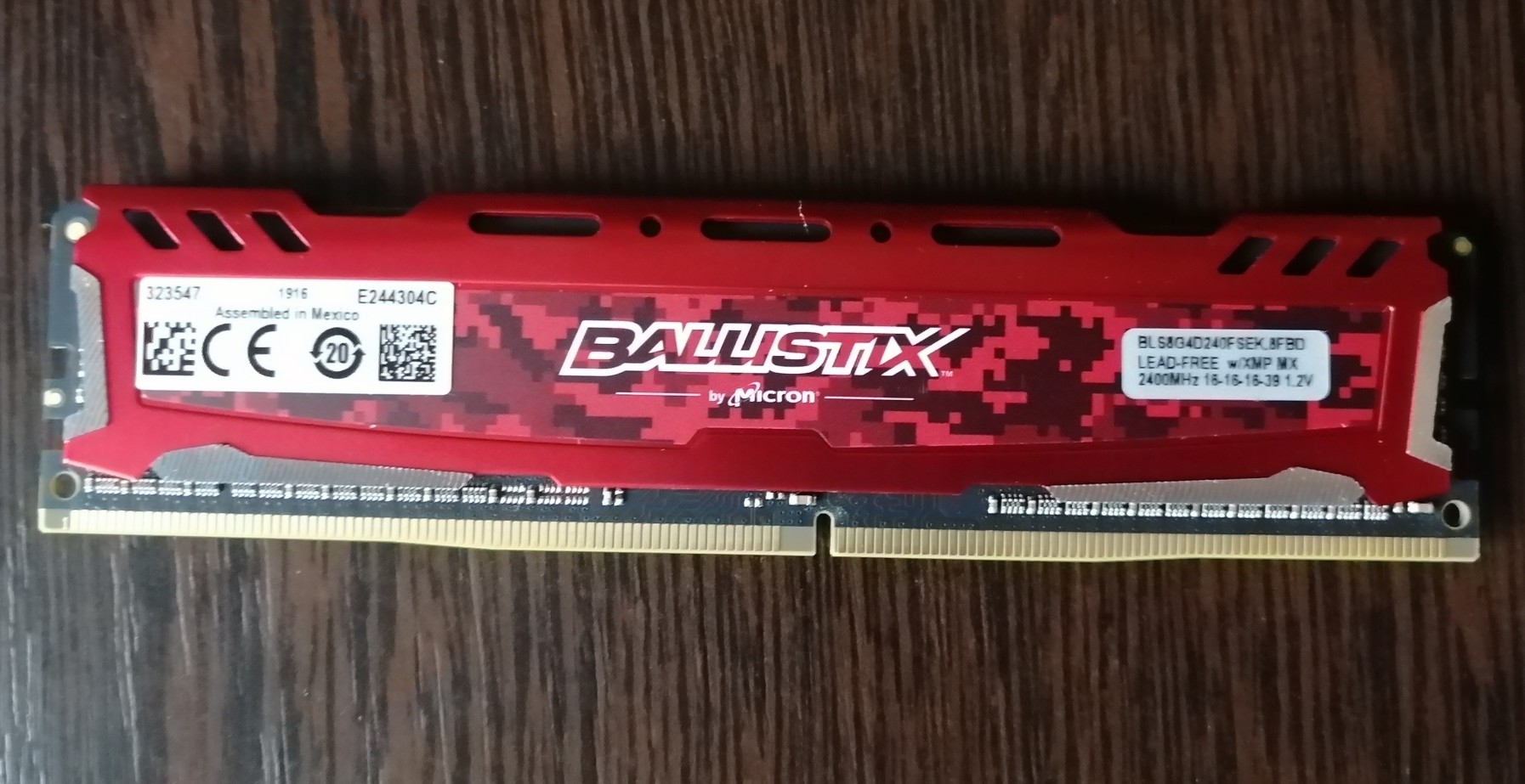 Review on RAM Crucial DDR4 8GB 2400MHz PC-19200 Ballistix Sport