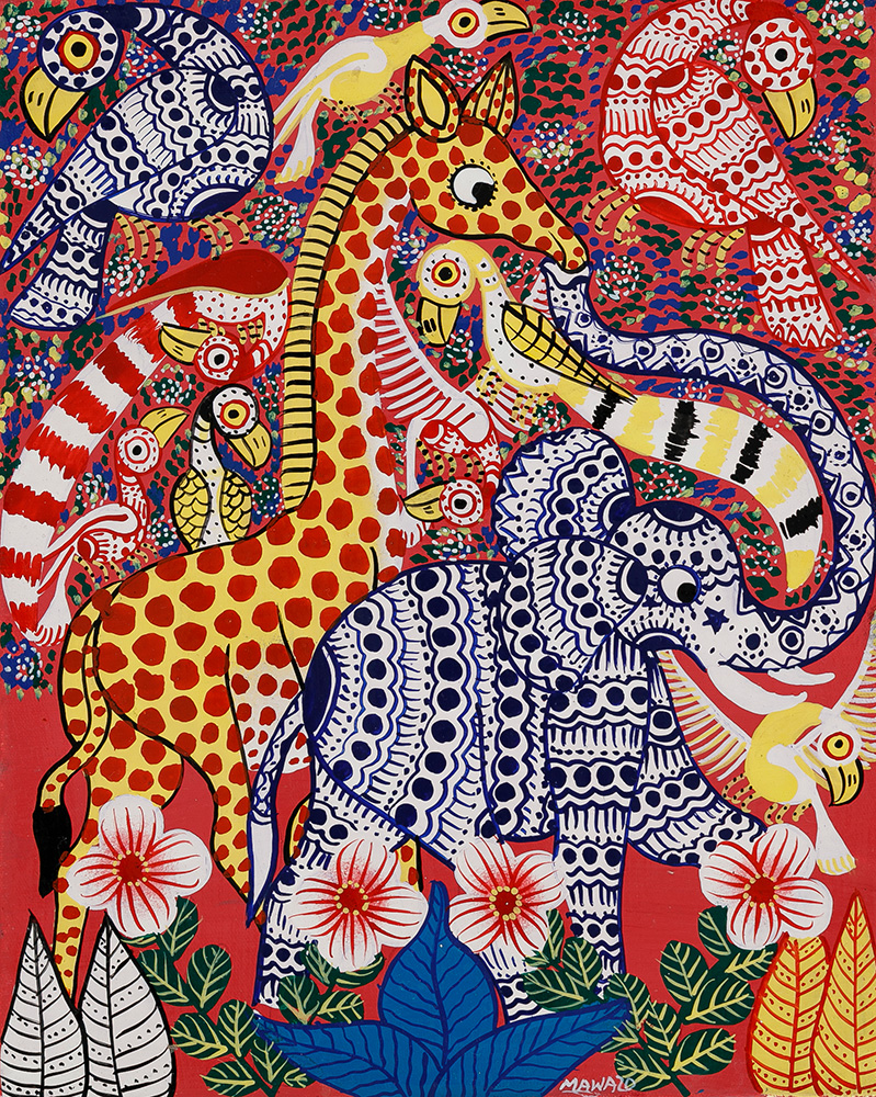 キリン/鳥 - ティンガティンガオンラインショップ