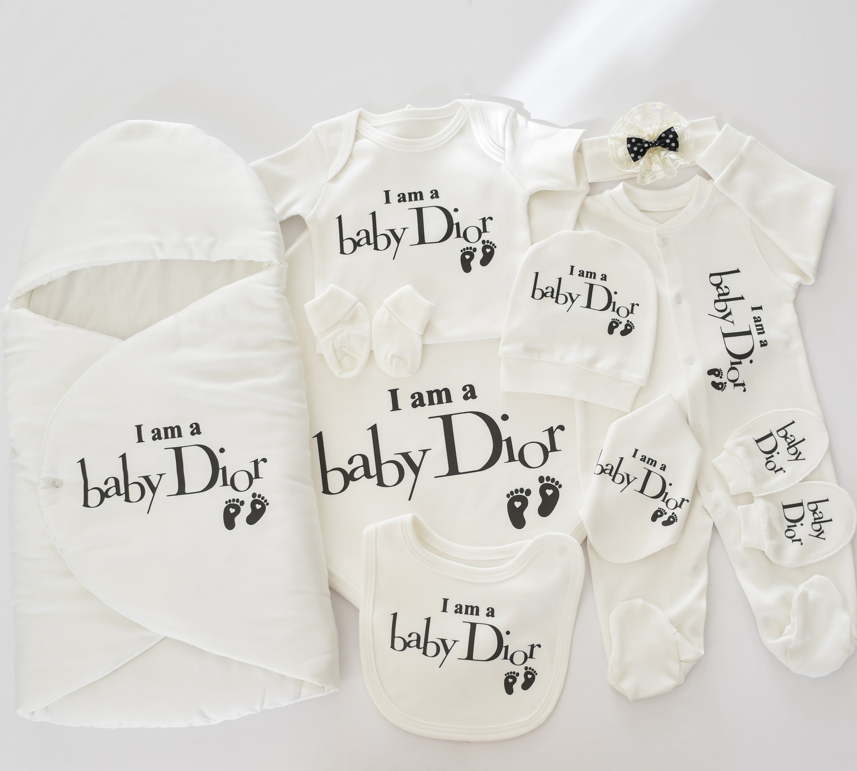 Baby Dior Inspired Newborn Baby Set – Tianoor