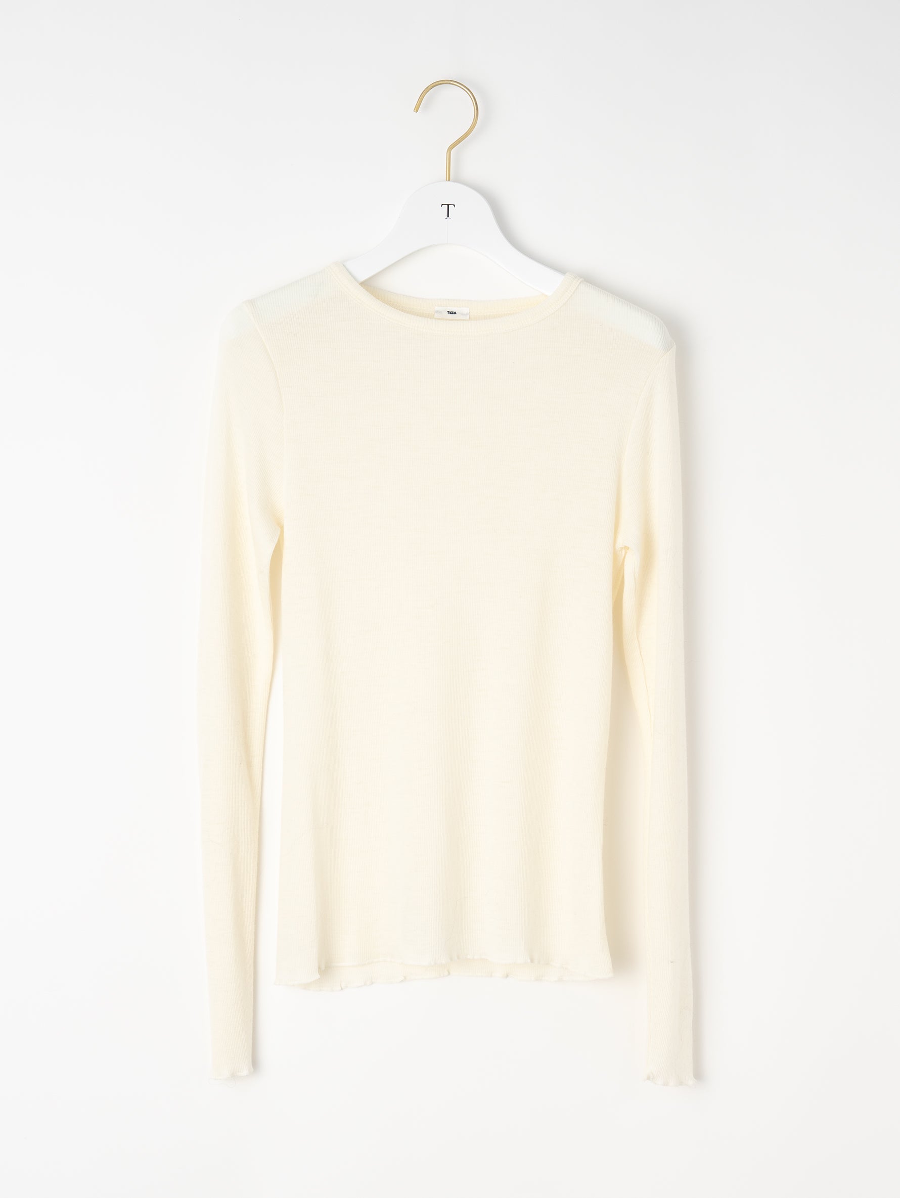 ウールシルククルーネックプルオーバー/TBEA-292