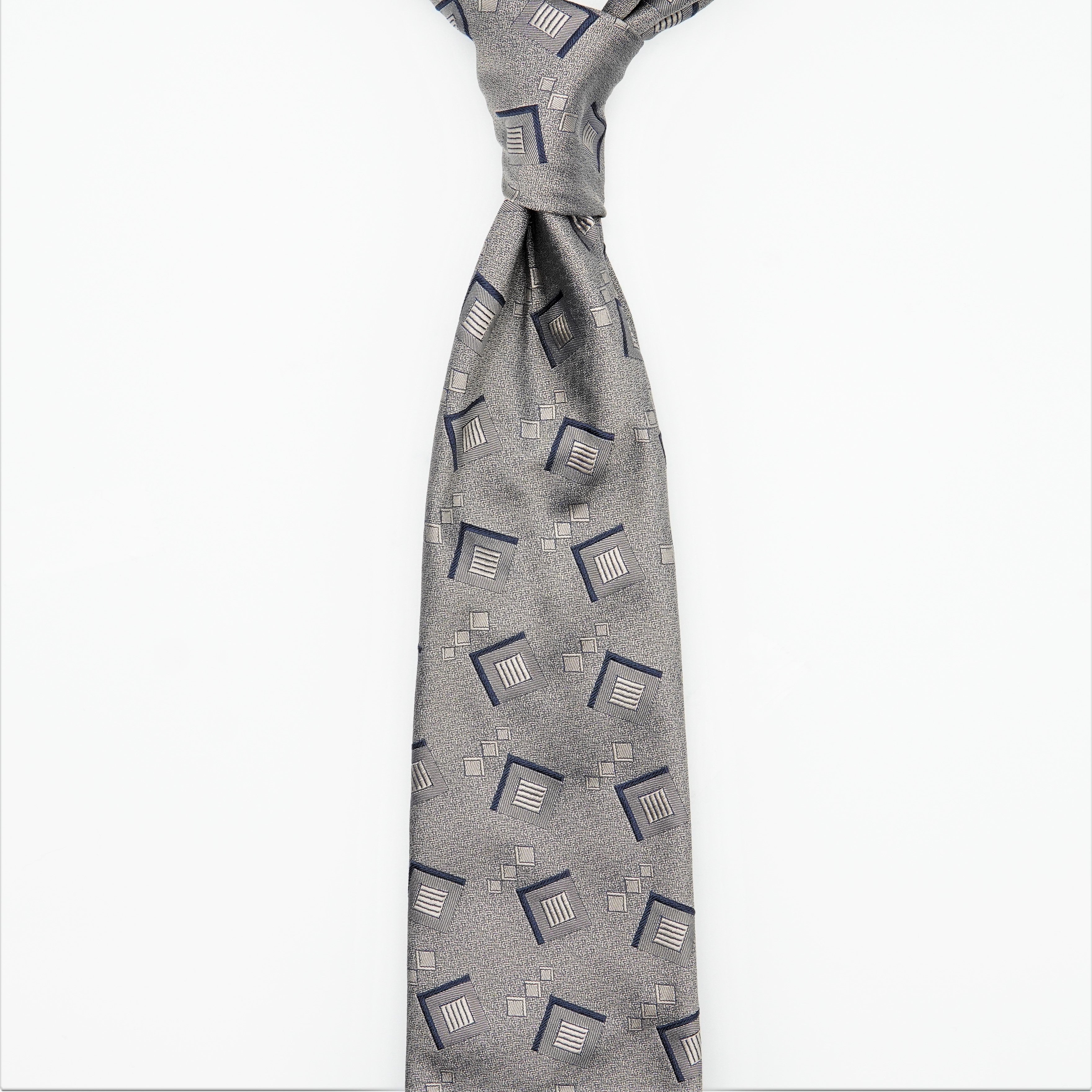 TIEYOURTIE GEOMETRIC1 SETTEPIEGHE NECKTIE – TIE YOUR TIE