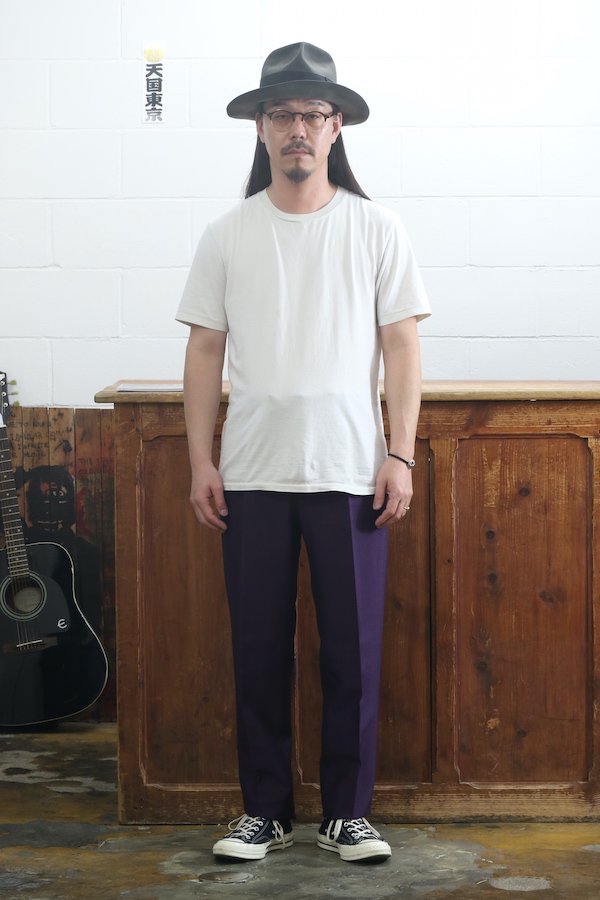 TIGHT / PLEATED TROUSERS ( TYPE-1 ) (PURPLE)