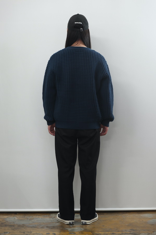 TIGHT / WAFFLE KNIT CARDIGAN（GREEN）