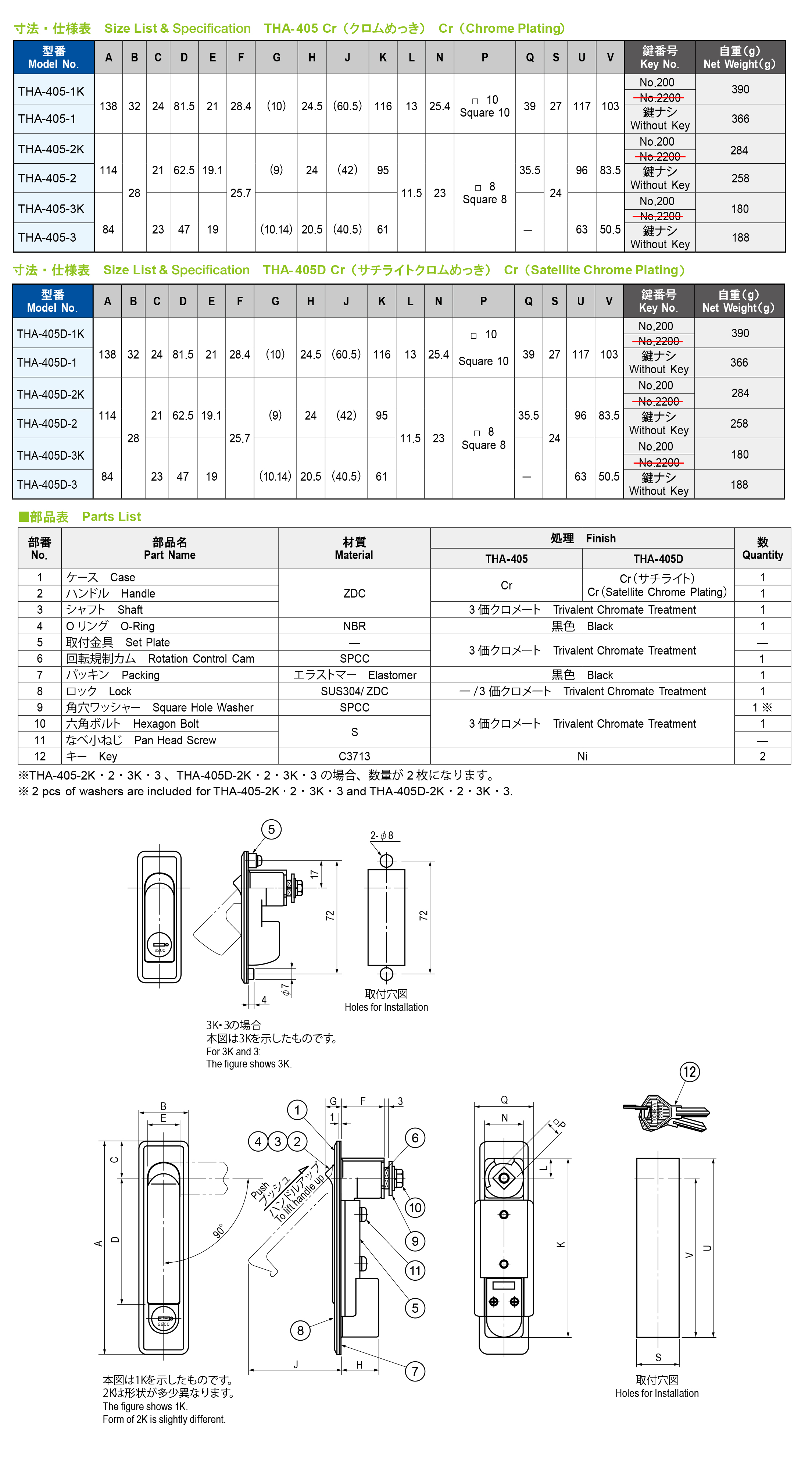 栃木屋EC_フラッシュレバーハンドル: 取手・ハンドル