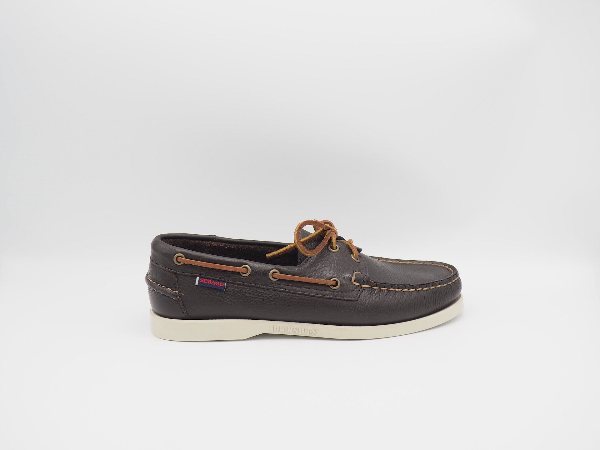 Sebago docksides Portland martellato dark brown – Tognoni