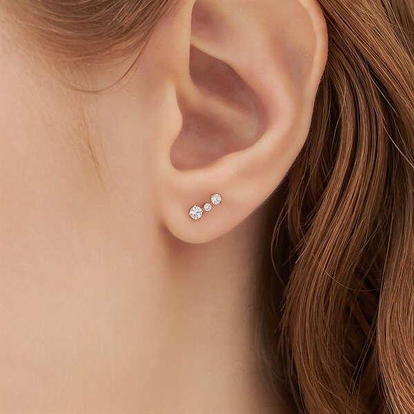 K10ピンクゴールド ピアス | 152526653101 | 【公式】Canal4℃ (カナル