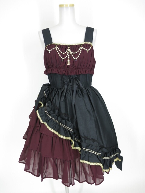 ALICE and the PIRATES ギャザーシフォンジャンパースカート アリス