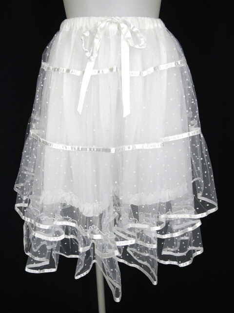 BABY, THE STARS SHINE BRIGHT ふわふわドットチュールパニエ ベイビー