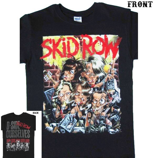 SKID ROW】ロックTシャツ メンズ バンドTシャツ メンズ SKID ROW B
