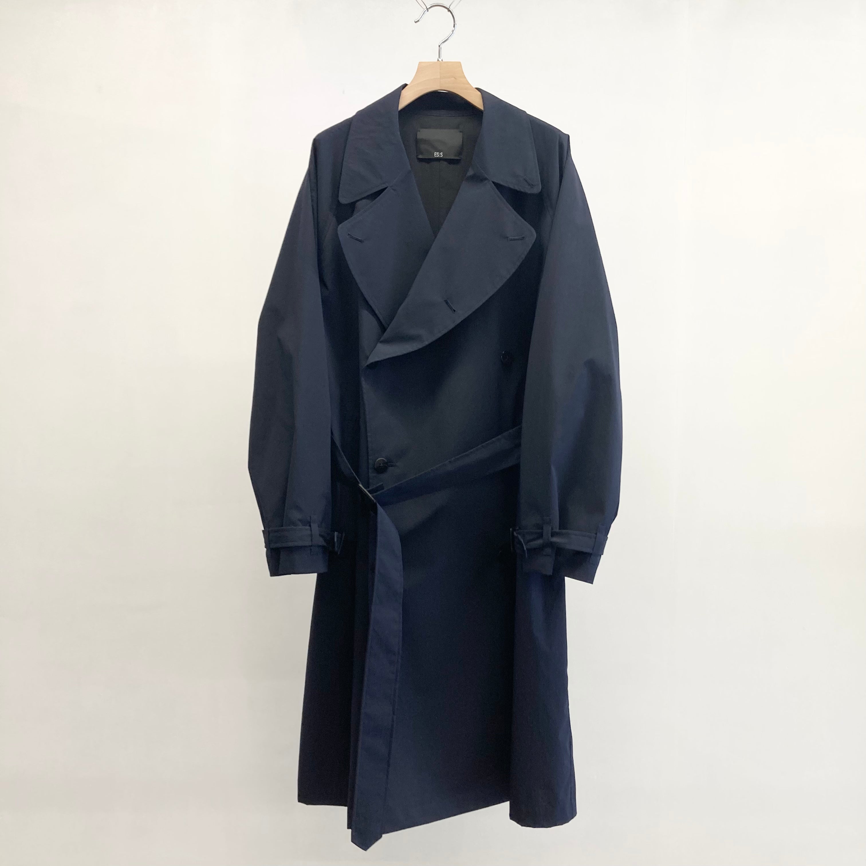 ES : S】TRENCH COAT - Typewriter Strong Waterproof - / Navy – TOKIS