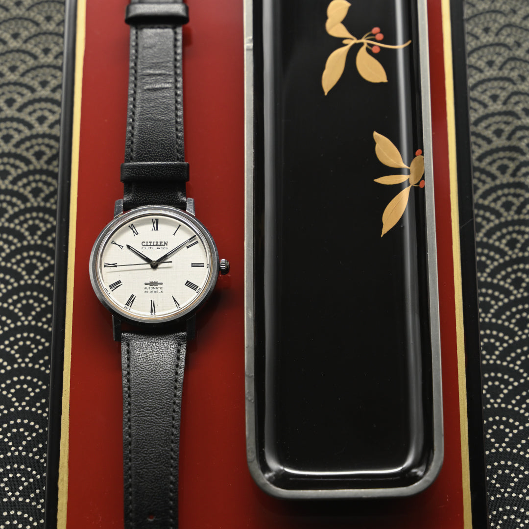 シチズン カトラス シルバーダイヤル 30石 自動巻き Citizen Cutlass