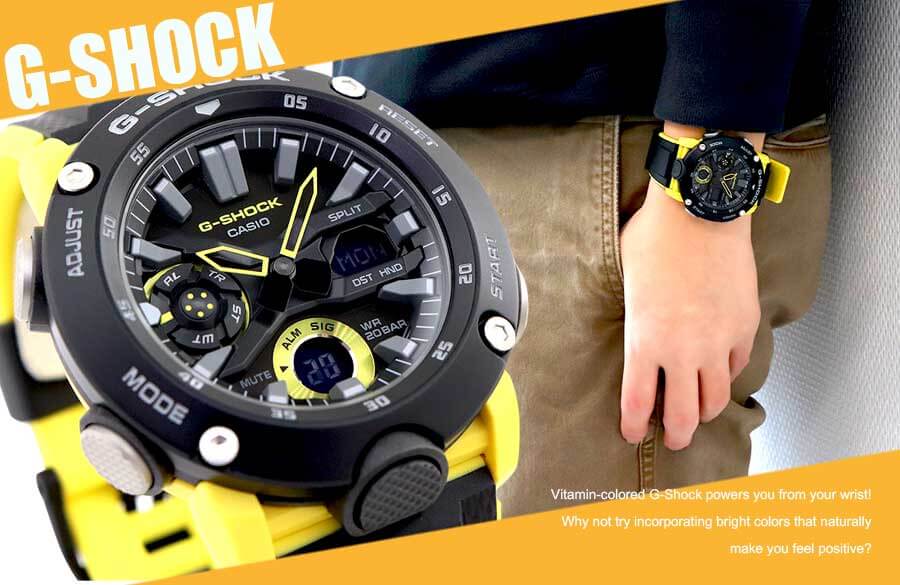 G-SHOCKの人気カラーをご紹介(黄色・オレンジ編) 明るいイエロー系の
