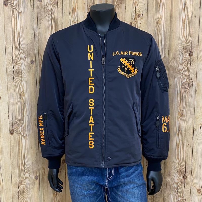 AVIREX アビレックス OPEN BOTTOMS MA-1 X-15 フライトジャケット – TopIsm