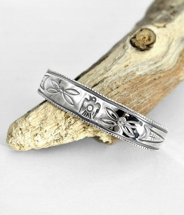 ラリースミス(LARRY SMITH) MEN'S THIN TRIANGLE BRACELET (LEAF