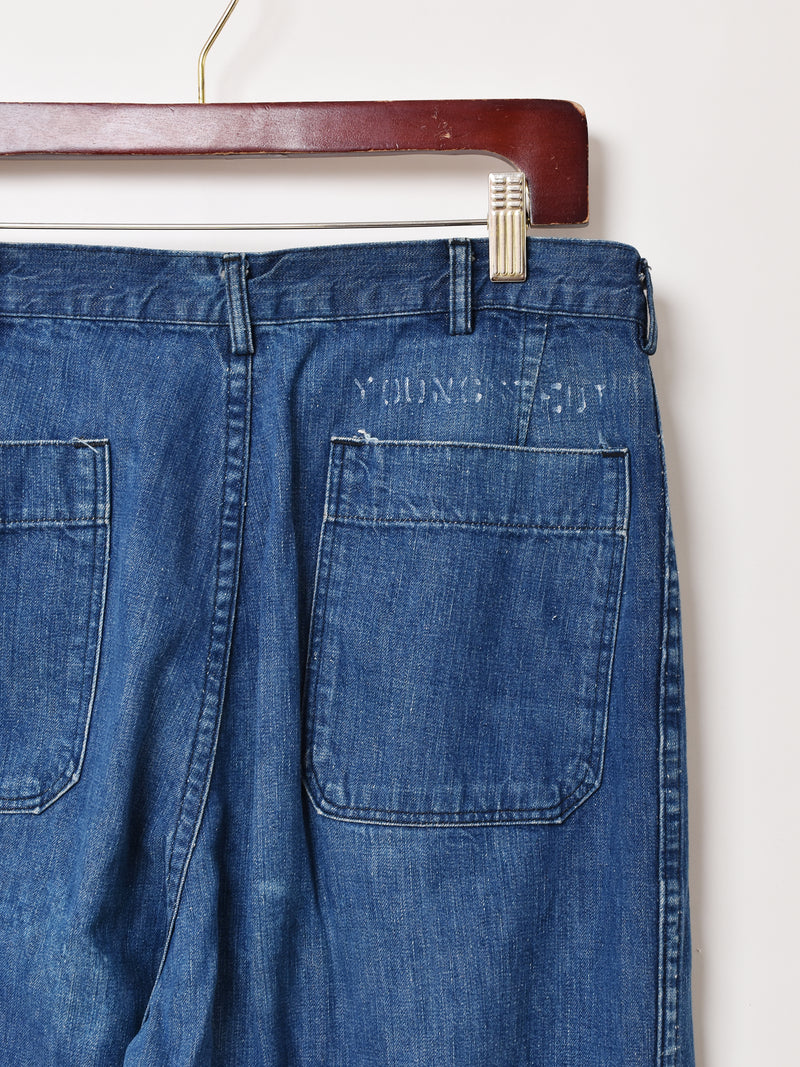 50's U.S. NAVY デニムセーラーパンツ – 古着屋Top of the Hillの
