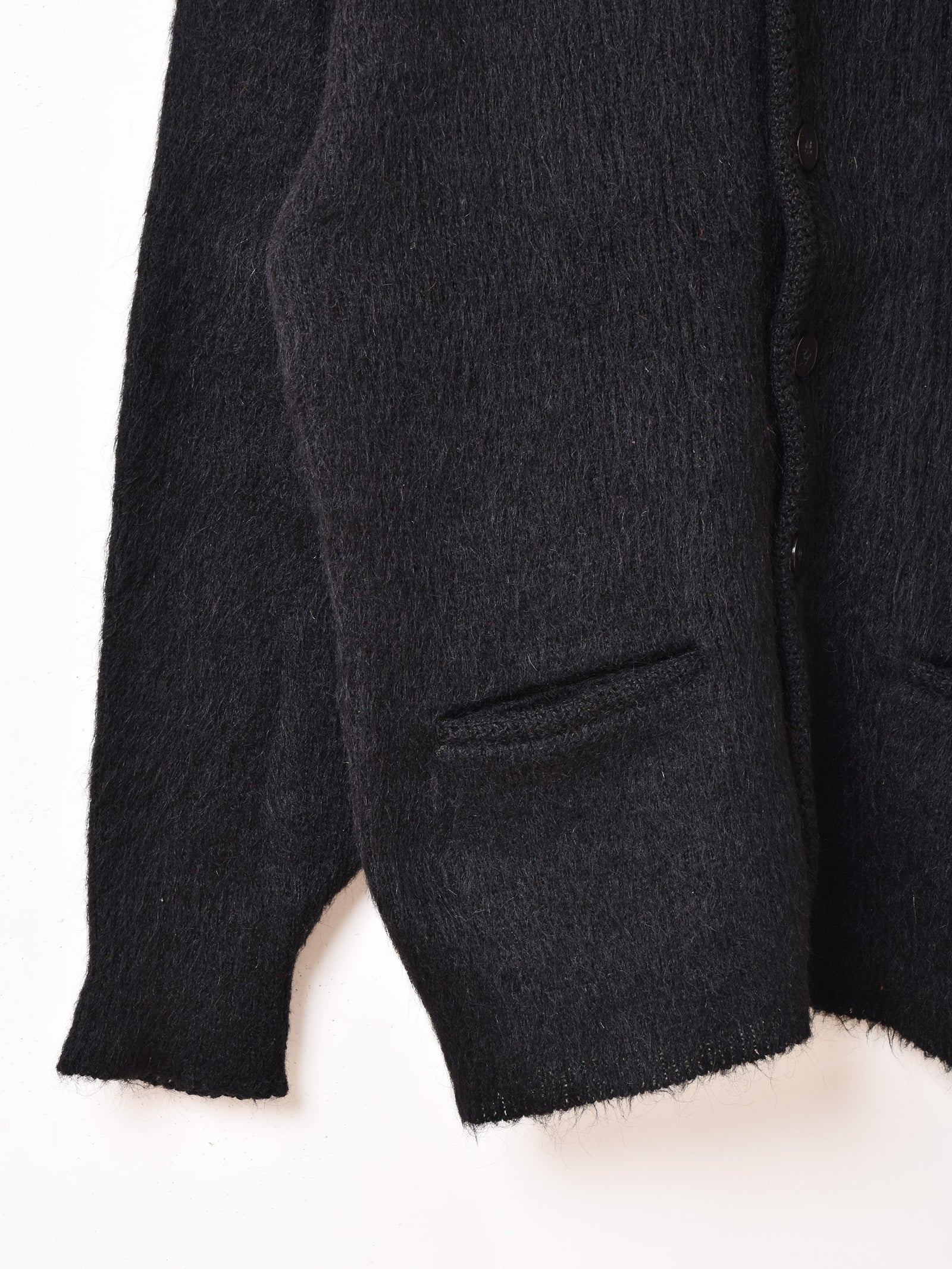 60's〜 “Brentwood” Black Mohair Cardigan – 古着屋Top of the Hillの