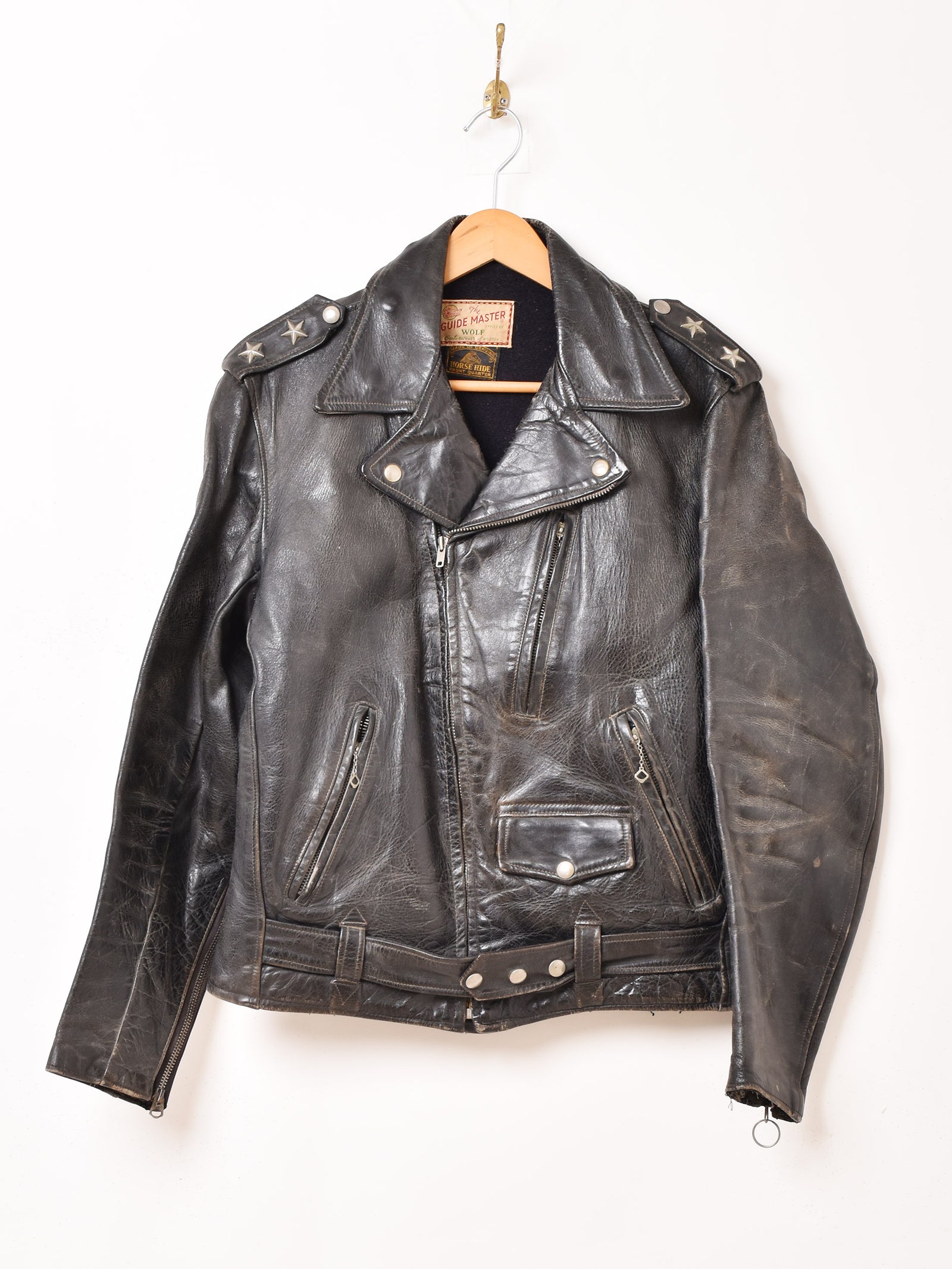 50's The GUIDE MASTER WOLF モーターサイクルジャケット – 古着屋Top
