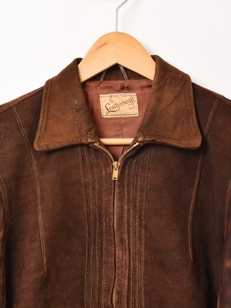 30's〜40's Leather Kraft レザー スポーツジャケット – 古着屋Top of