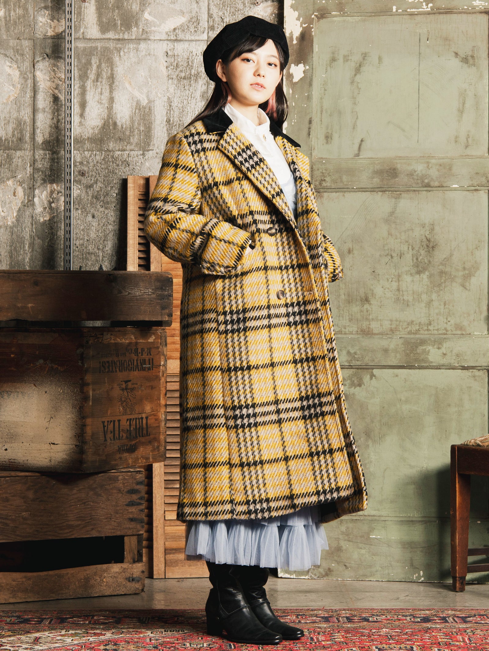 Meridian チェック柄 ロングコート – 古着屋Top of the Hillのネット