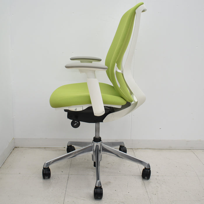 中古】オカムラ シルフィー ハイバック 可動肘 バックカーブアジャスト