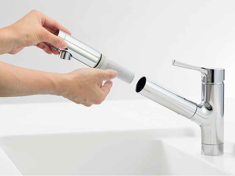 浄水機能付水栓（浄水カートリッジ内蔵形） | 水栓金具（キッチン