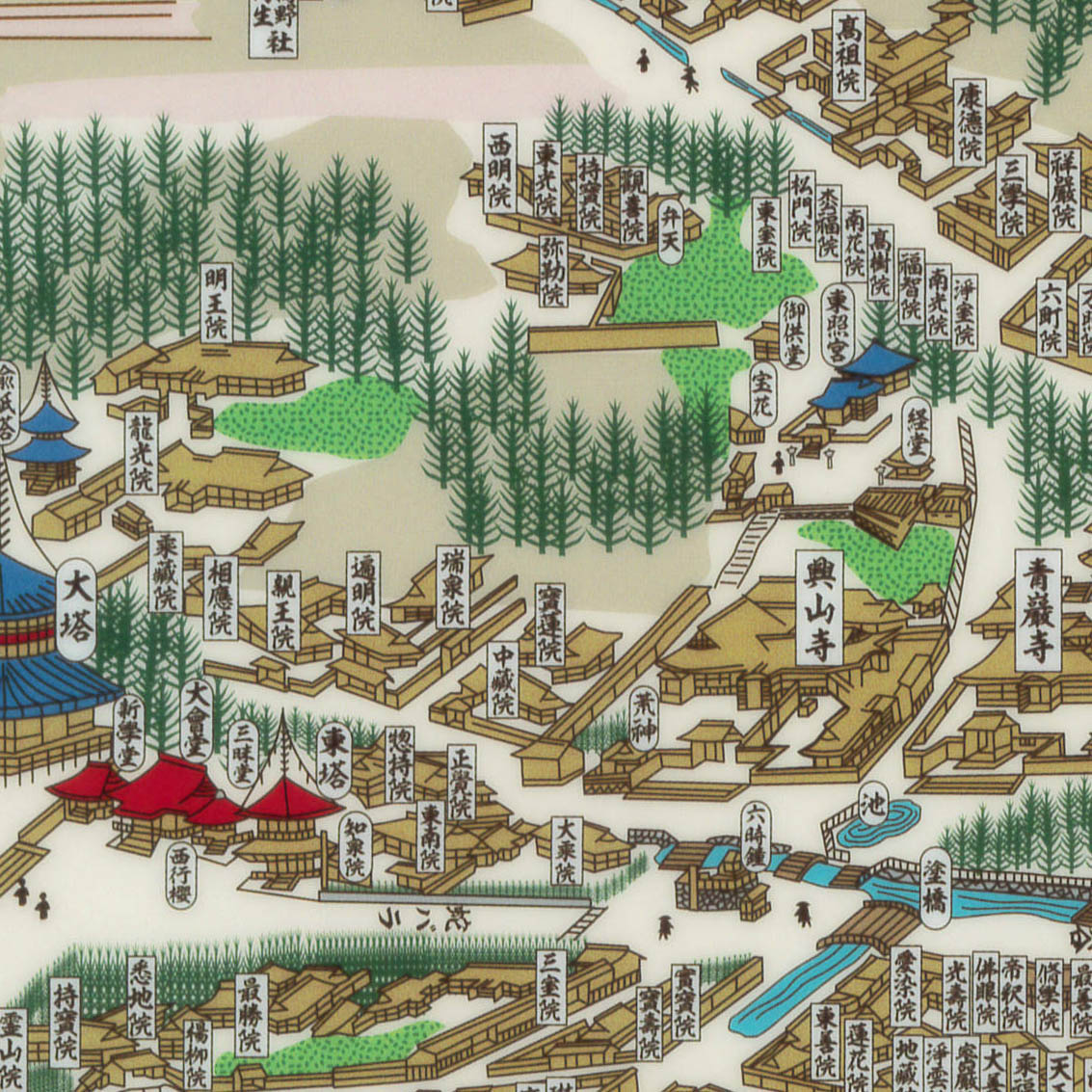 解読高野山全図』三つ折りクリアファイル【送料無料】 – totemap