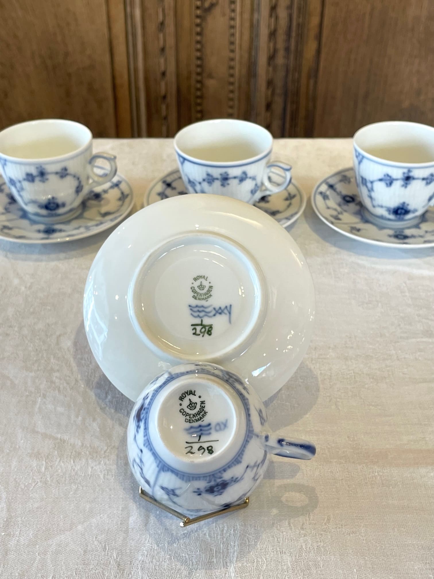 ロイヤル・コペンハーゲン ブルーフルーテッド プレイン デミタス