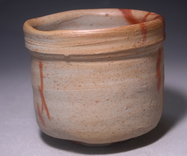 山本陶秀 作 「備前緋襷筒茶碗」 ～備前焼専門卸小売店 川口陶楽苑～