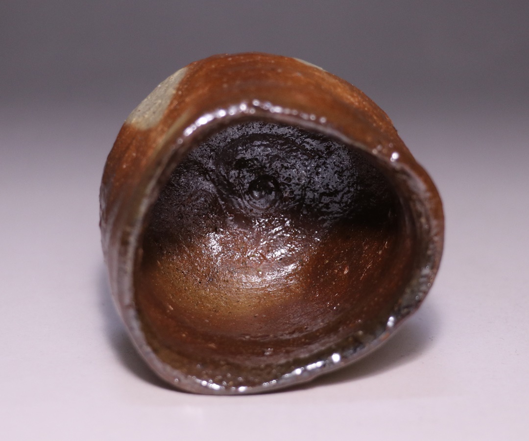 池西 剛 作 「緋襷酒盃」 ～備前焼専門卸小売店 川口陶楽苑～