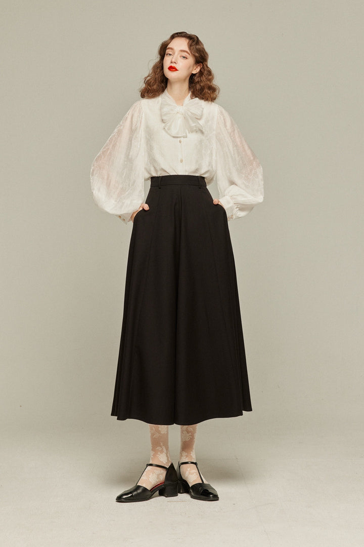 伝説の秘宝》リボンブラウス-White – Tnewties