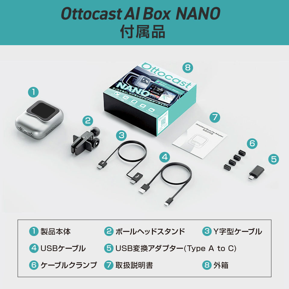 楽天市場】【正規代理店】Ottocast オットキャスト Nano ナノ ai box