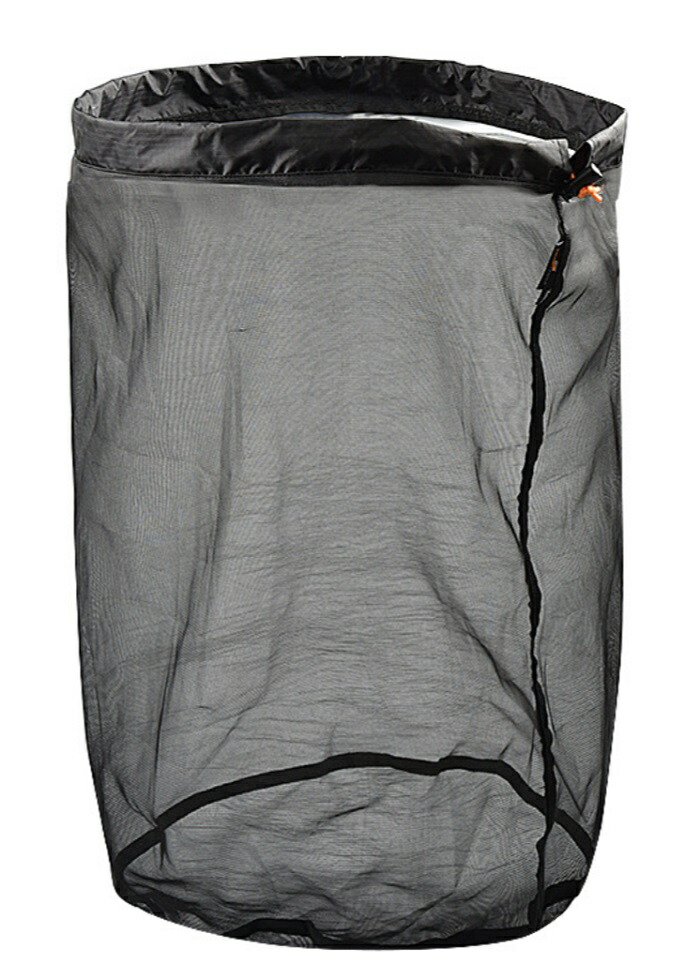 楽天市場】寝袋保管用バック 50×31 ブラック 通気性 収納袋 メッシュ