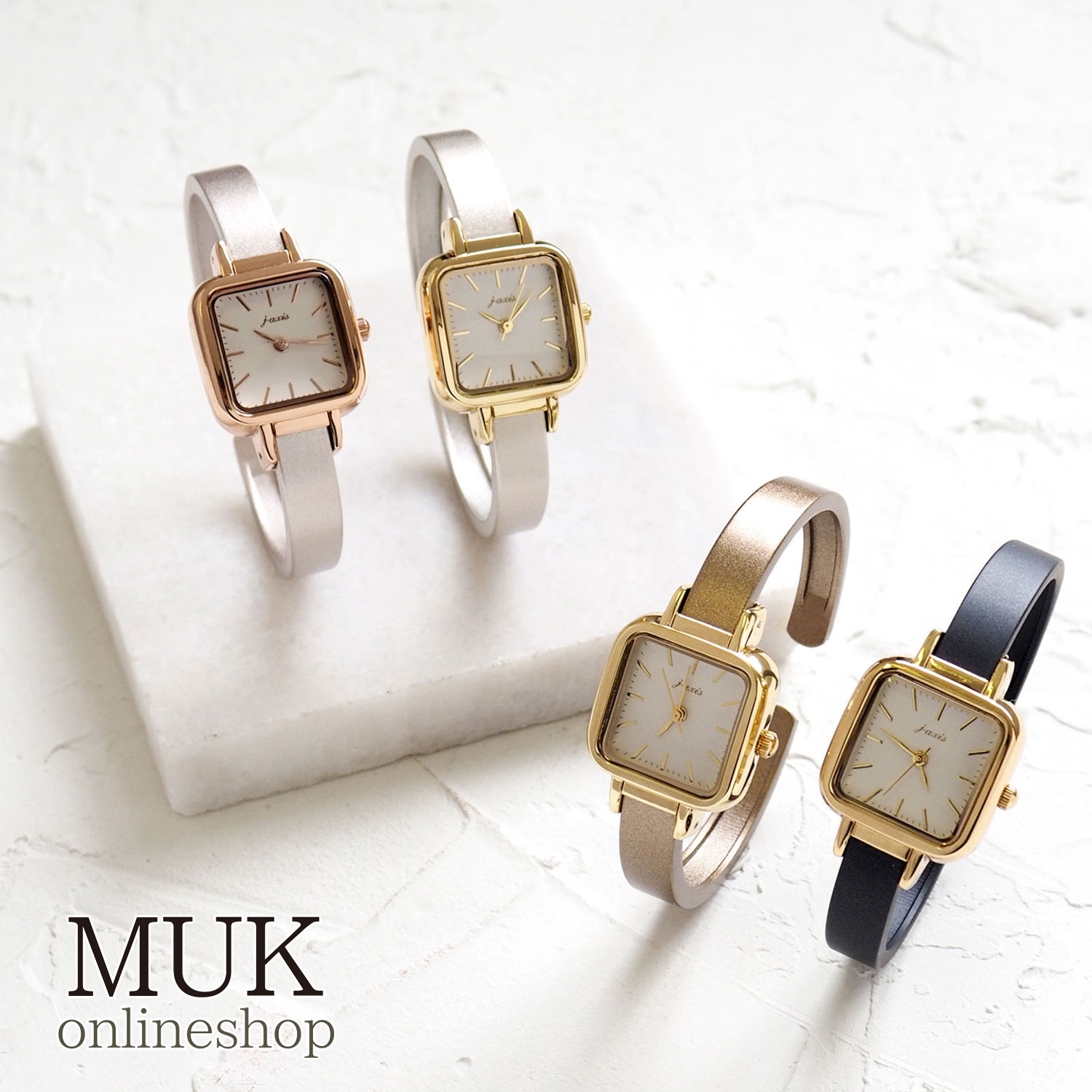 楽天市場】【送料無料＆600円クーポン配布】時計 スクエア バングル