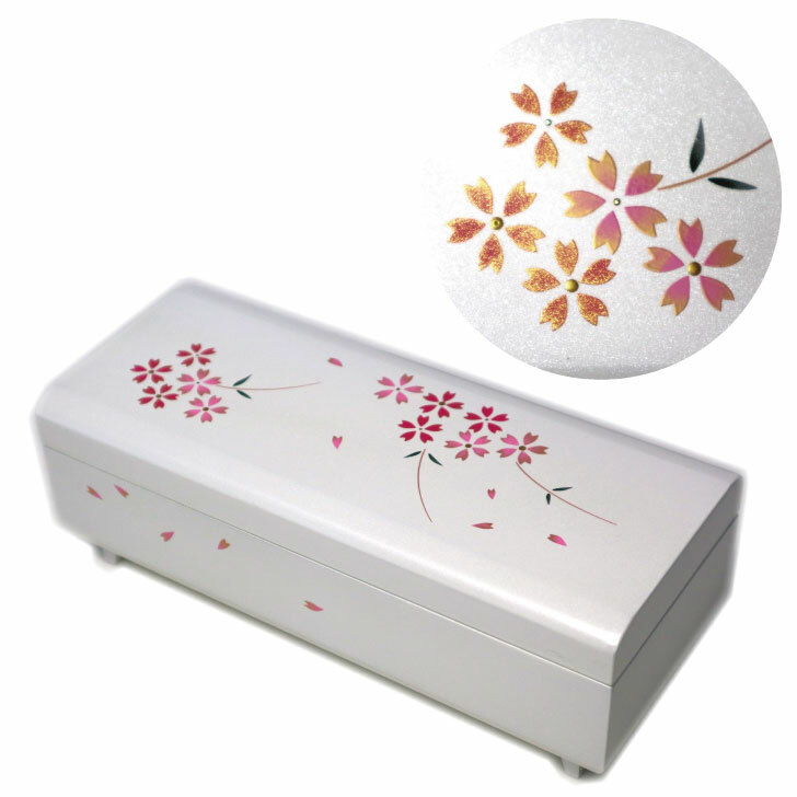 楽天市場】【お好きな曲でオルゴールを製作します】 会津塗宝石箱〜桜