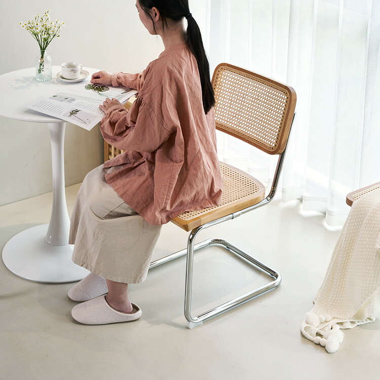 楽天市場】【3年保証・レビュー特典】ダイニングチェア 木製 籐編み 1