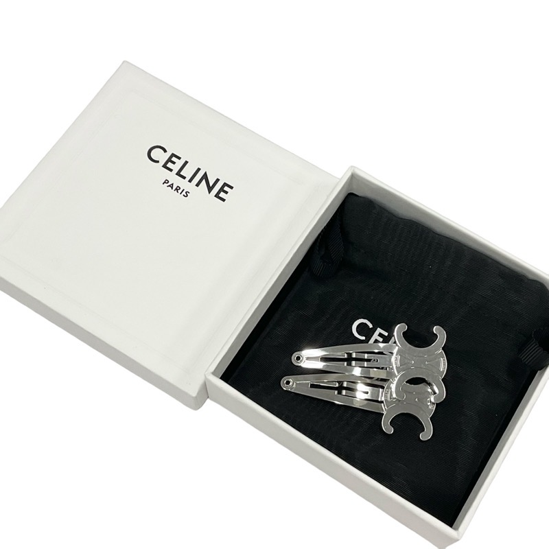 楽天市場】セリーヌ CELINE ヘアアクセサリー シルバー トリオンフ